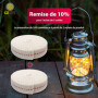 CZ Store®-✮Marque Française✮- Mèche Lampe à Huile|Longueur 2M|✮✮Garantie A Vie✮✮-Meche Lampe à pétrole| Largeur 20MM|Meche Lampe