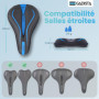 GADISTA France - Housse de Selle de Vélo en Gel, Couvre Selle Velo Ultra Confortable pour VTT, Vélo de Route, E-Bike, et Vélo Sp
