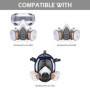 AirGearPro F-500 ABEK1-P2 Filtres pour Masque de Protection Respiratoire Réutilisable G-500/M-500/G-750, Anti poussière, Anti ga