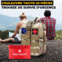 Kit de Survie Ultime Complet 153 en 1, Trousse de Secours d’Urgence pour Premiers Soins, Sac de Survie Complet Pratique, Trousse