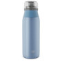 alfi ELEMET BOTTLE Gourde 600 ml, bleu pastel mat, légère, en acier inoxydable, entièrement étanche, avec bouchon à vis, pour bo