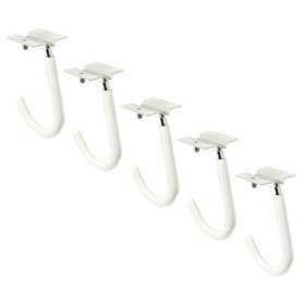 Alberts 855994 Crochet range-vélo | coudé | avec matériel de fixation | galvanisé en bleu | profondeur du crochet 90 mm | hauteu