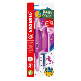 STABILO - EASYbirdy 3D DreamWorld, Stylo Plume Enfant, 1 stylo Plume, Droitier, Rose