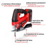 Einhell Scie sauteuse sans fil TC-JS 18/70 Li (1 x,2,5 Ah) (18 V, profondeur de coupe 70 mm, changement de lame sans outil, adap