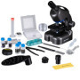 Bresser Microscope Junior CM-04 100x900x, pour Enfants à partir de 6 Ans, éclairage LED, Support pour Smartphone, kit d'expérime