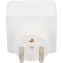 UNITEC Prise de Transition France/Allemagne, Adaptateur de Prise, fiche Schuko, 1 pièce, Blanc