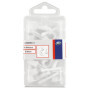 REV Ritter 0508096555 Lot de 25 Attaches-câbles Blanc 9 mm