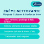 Dr. Beckmann Crème Nettoyante Plaques Cuisson & Surfaces Inox, 3en1 Nettoie, Protège & Fait Briller, 250 ml