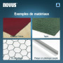 NOVUS TOOLS Agrafes en fil fin 10 mm super dure de type 53, 800 pièces, agrafes galvanisée pour tissus, cuir, capitonnage ou moq