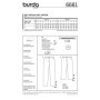 Burda B6681 Patron de Couture Pantalon Papier Blanc 19 x 13 x 1 cm