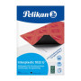 Pelikan Pochette de 10 films Noires carbone A4 Interplastic pour machine à écrire dos ciré (10 feuilles, 1 set) , Noir