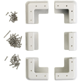 Kit de fixation pour panneau solaire en ABS - coloris gris [Revolt]