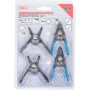 BGS 444 | Jeu de pinces à circlips | pour petits circlips | 80 mm | 4 pièces
