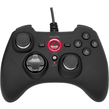 Speedlink RAIT Manette de Jeu Filaire - Manette PC Filaire Gamer, Gamepad Gaming Controller avec vibration, câble USB, pour PC e