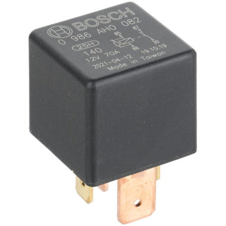 Bosch 0986Ah0082 Relais de Puissance 12V 70A, 4 Terminaux, Ip5K4, Résistance aux Températures Allant de -40° C À 125° C