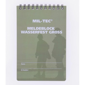 Bloc note waterproof Import - Grand modèle - Miltec