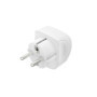 Hama Adaptateur Voyage Universel Type E/F Hybride, 3 Pôles (Connecteur Prise Monde vers Europe - Convient aux appareils avec ou 
