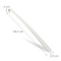 Relaxdays Lot de 2 Chausse-Pieds, 58,5 cm de Longueur, Accessoire en métal, à accrocher, pour Chaussures, Blanc