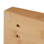 Relaxdays Range-Couverts pour tiroir, pour 16 Couteaux & aiguisoir, Accessoire en Bambou, HxLxP : 5,5x24x40 cm, Nature