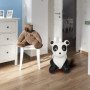 Relaxdays Animal Sauteur en Forme de Panda, Charge maximale : env. 50 kg, sans BPA, à partir de 3 Ans, Noir et Blanc