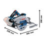 Bosch Professional 18V System scie circulaire sans-fil GKS 18V-68 (incl 1 butée parallèle)
