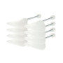 Incutex Lot de 4 Paires embauchoirs taille adaptable 38-44, embauchoirs en Plastique, Forme Chaussure, Transparent