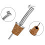 Incutex 5 Bouchon Verseur en Liège et 1 Brosse de Nettoyage, Becs Verseurs Réutilisable avec Clapet pour Bouteilles de Vin, d'hu