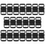 Grenhaven 20 Pcs Mini Plastique Boucles pour Sangles 10mm, Fermoirs à Clic 29x15x5mm, Attaches à Clip pour Colliers de Chien ou 