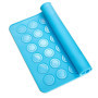 Belmalia 2x Tapis de Cuisson pour Macarons en Silicone pour Macarons sans défaut | Moule en Silicone Antiadhésif + Spatule | Ble