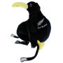 All Blacks Mascotte en peluche de rugby - Ballon convertible - Avec kiwi - 24 cm x 16 cm