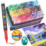 Guangna 240 Feutre Acrylique, stylos acryliques à pointe pinceau pour le coloriage adulte ，Acrylic Paint Markers pour Coloriage,