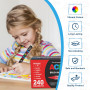 Guangna 240 Feutre Acrylique, stylos acryliques à pointe pinceau pour le coloriage adulte ，Acrylic Paint Markers pour Coloriage,