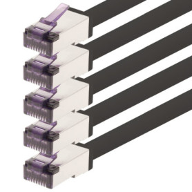 1aTTack.de - 5m - Câble réseau CAT6a Superflex Ethernet Gigabit LAN Câble patch RJ45 CAT6 A 10000 Mbit s SFTP PIMF 500 MHz compa