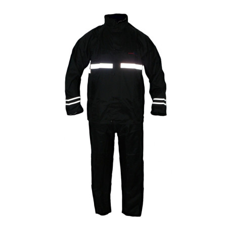 protectWEAR Combinaison Imperméable de moto, combinaison de pluie, 2 pièces, noir, RK, Taille: 4XL