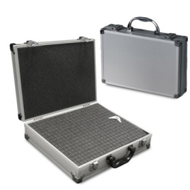 PeakTech 7255 – Mallette Universelle pour Instruments de Mesure, Mallette Robuste en Aluminium, Compartiment à Outils, Rembourra