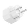 deleyCON 2 Pieces Multiprise Intérieur Câble Électrique Euro Adaptateur de Courant & Fiche Euro 2x Euro Femelle 2,5A Intérieur M