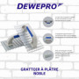 DEWEPRO Grattoir professionnel pour enduit noble - Grattoir pour enduit - Planche à râper pour enduit minéral - Dimensions: 250x