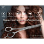 Ciseaux de coiffeur avec microdenture unilatérale en acier inoxydable Ciseaux pour le soin des cheveux 17,78 cm