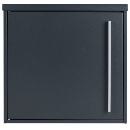 MOCAVI Box 101 Boîte aux lettres murale design, gris-anthracite (ral 7016), 10 litres, serrure sur la droite, grande