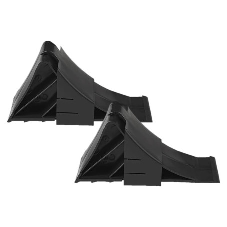 MultiBros Lot de 2 cales de roue avec support | Cales de roue en plastique robuste pour voitures, remorques, caravanes et campin