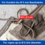 Bouchons de cordon, 1 trou, 10 pièces, en métal, en argent, pour des cordons jusqu'à Ø 5 mm, pince à ruban pour veste, vêtements