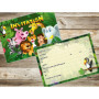 Edition Colibri (10968 FR Lot de 10 Cartes d‘invitation ANIMAUX DE ZOO en Français pour un anniversaire d‘enfant ou pour une par