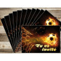 Edition Colibri (10717 FR Lot de 10 Cartes d‘invitation en Français pour un anniversaire d‘enfant ou pour une partie de Football