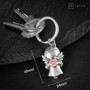 FABACH Porte-clés ange gardien étoile avec volant – conduite doucement ange gardien pour les automobilistes – porte-clés voiture
