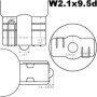 LIGHTWORLD24 Lot de 10 ampoules clignotantes WY5W T10 12V 5 Watts 5W Culot 2,1x9,5D Ampoule à culot en verre Ampoule de signalis