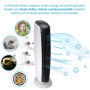 ASIGO® Loniseur et Purificateur d'Air pour les Allergiques | Épurateur et Assainisseur Silencieux | anti-Allergies, Poussière, P