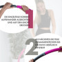 Green SEEDS GreenWise™ Hula Hoop Sport en Acier Inoxydable pour Adultes et Enfants pour la Perte de Poids, Le Massage, Le Fitnes