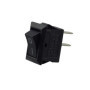 Mini interrupteur à bascule encastrable - 250 V 3 A AC/DC - 6 V 9 V 12 V 24 V 125 V - Noir rectangulaire - 9 x 13 mm - 2 pôles m