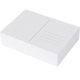 Heite 100 cartes postales vierges blanches DIN A6 - Artisanat créatif - Concevoir des cartes postales individuelles - Papier d'i