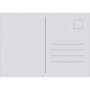 Heite 100 cartes postales vierges blanches DIN A6 - Artisanat créatif - Concevoir des cartes postales individuelles - Papier d'i
